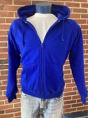 vtg 70s-80s Pine Grove Zip Up Thermal Lined Boxy unisex Hoodie Sweatshirt