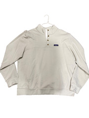 NWT Patagonia Men’s Daily Snap-T Pullover in XL Pelican Beige/Brown accents $179