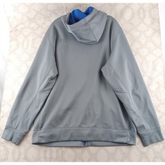 Nike Therma Fit Men’s Gray Full Zip Hoodie Athletic Pullover Size L