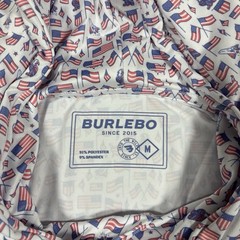 NWT Burlebo Hoodie Men Sz M Old Glory American Flag Performance Stretch Pullover