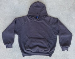 Yeezy Gap Engineered by Balenciaga Logo Shrunken Hoodie Dark Grey Small