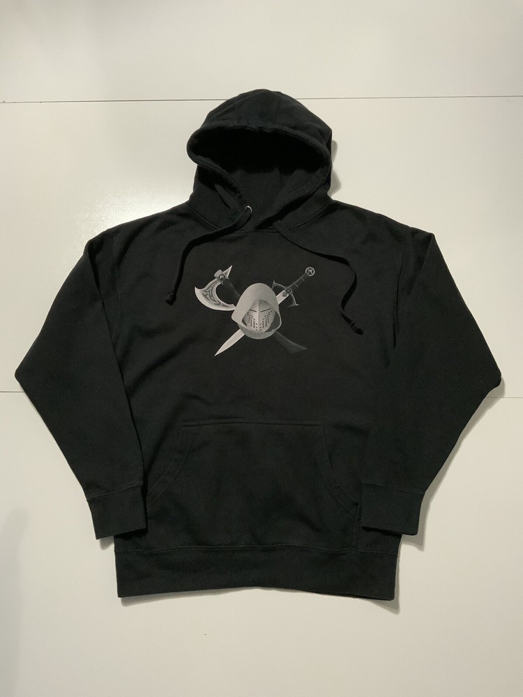 Ubisoft Assassins Creed Video Game Black Fleece Graphic Pullover Promo Hoodie