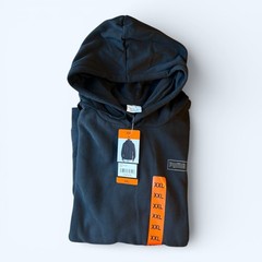 PUMA Men’s Fleece Hoodie Regular Fit Kangaroo Front Pocket Black Size XXL