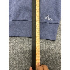 Lee Sweatshirt Mens Size M Blue Relaxed Fit Cotton Blend Crew Neck Pullover NWT