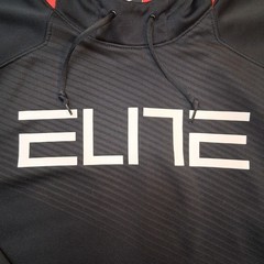 nike ELITE hoodie mens XL red black therma fit 100% polyester