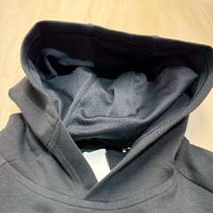 DSG Mens Medium Everyday Fleece Hoodie Black Athletic Sweatshirt Zip Pocket NEW