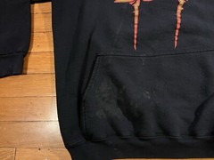 VINTAGE Yes 2002 Tour Hoodie Men’s Large Black Distressed Y2K