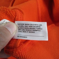 Duluth Trading Co. Sweatshirt Mens 2XLT Orange Pullover 1/4 Zip Pockets Fleece
