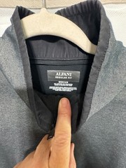 Medium MensAlfani Regular Fit Gray Quarter Zip Pullover Sweatshirt
