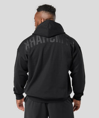 GYMSHARK Power Zip Up Hoodie BLACK