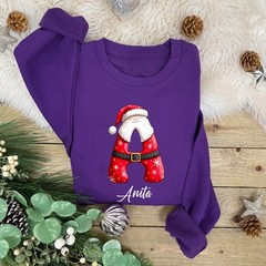 Personalised Alphabet SANTA Family Christmas Jumper | Xmas Sweatshirt | Novelty