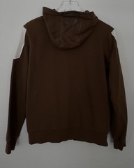 Assassin’s Creed Striped Cosplay Full Zip Hoodie Brown White Gamer Adult Small