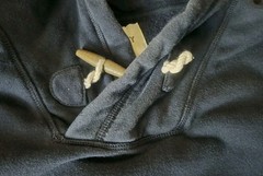 Old Navy Men’s Large Navy Blue Hoodie With Loop & Hook Closure