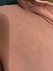 Zanerobe Embroidered Box Logo Coral Pink Salmon Terry Fleece Pullover Hoodie SM