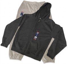NWT Mission Ridge Mens Medium Full Zip Hoodie & Sweatpants Set Light & Dark Gray