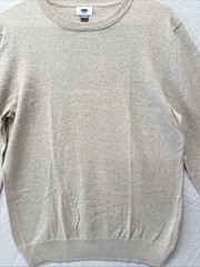 Old Navy Crew Neck Sweatshirt Size Medium White Pullover Jumper Lightweight