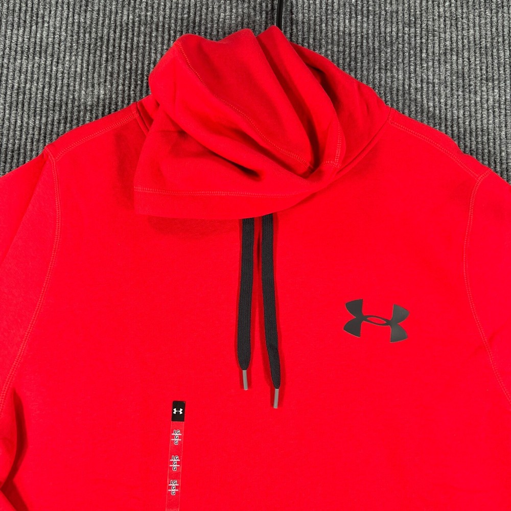 Under Armour Hoodie Sweatshirt Mens Large Red Long Sleeve All Seasons Gear New