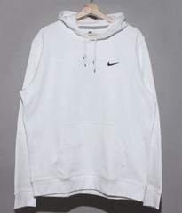 Nike Sportswear Club Fleece Pullover Hoodie Men’s Sizes White SWOOSH 611457-100