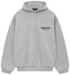 Fear of God Essentials Fleece Hoodie II ‘Light Heather Grey’ FW24 Authentic