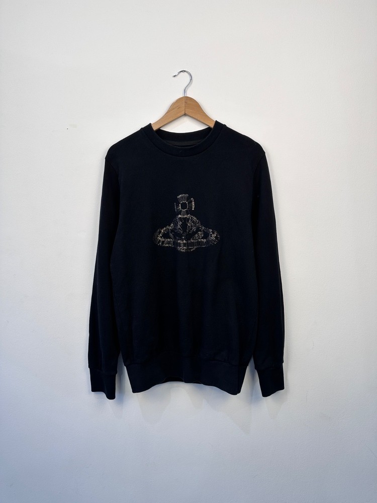 Vivienne Westwood MAN Black Sweatshirt Orb Logo Size L