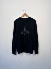 Vivienne Westwood MAN Black Sweatshirt Orb Logo Size L