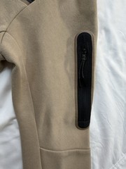 Nike Tech Fleece Hoodie Mens Med Tan Brown Full Zip Activewear Sweatshirt Jacket
