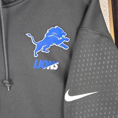 NIKE x LIONS Mens Size 3XL On-Field Therma-Fit Hoodie Full Zip Sweatshirt XXXL