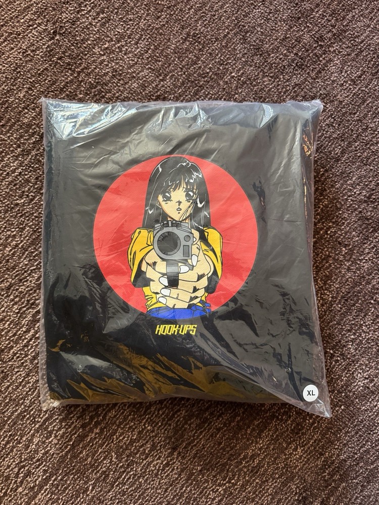 Hook Ups Skateboards Barrel Of A Gun Hoodie Size XL