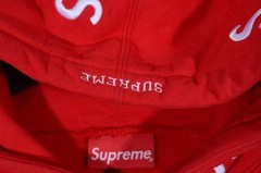 Authentic Supreme Embroidered Letter S Red Hoodie Men’s Size 2XL