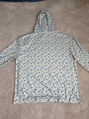 Burlebo AOP Fly Fishing Lures Performance Stretch Golf Hoodie UPF50 Mens 2XL