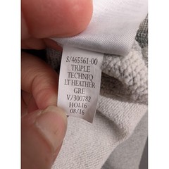 GAP Mens Crewneck Sweatshirt Light Heather Grey Logo Pullover Size L