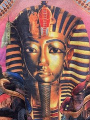 Nobility King Tut Tutankhamen Pharaoh Black Egyptian Sweatshirt L Snakes Unisex