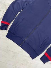 Vivienne Westwood Hoodie Logo Orb Zip Up Y2K Men SZ XL Blue