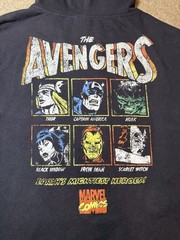 Marvel Comics Avengers Hoodie | LARGE / L | Thor Captain America Hulk Iron Man