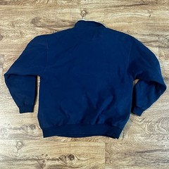 Oarsman 913 Navy Blue Quarter Zip Pullover Sweatshirt with Boeing Logo