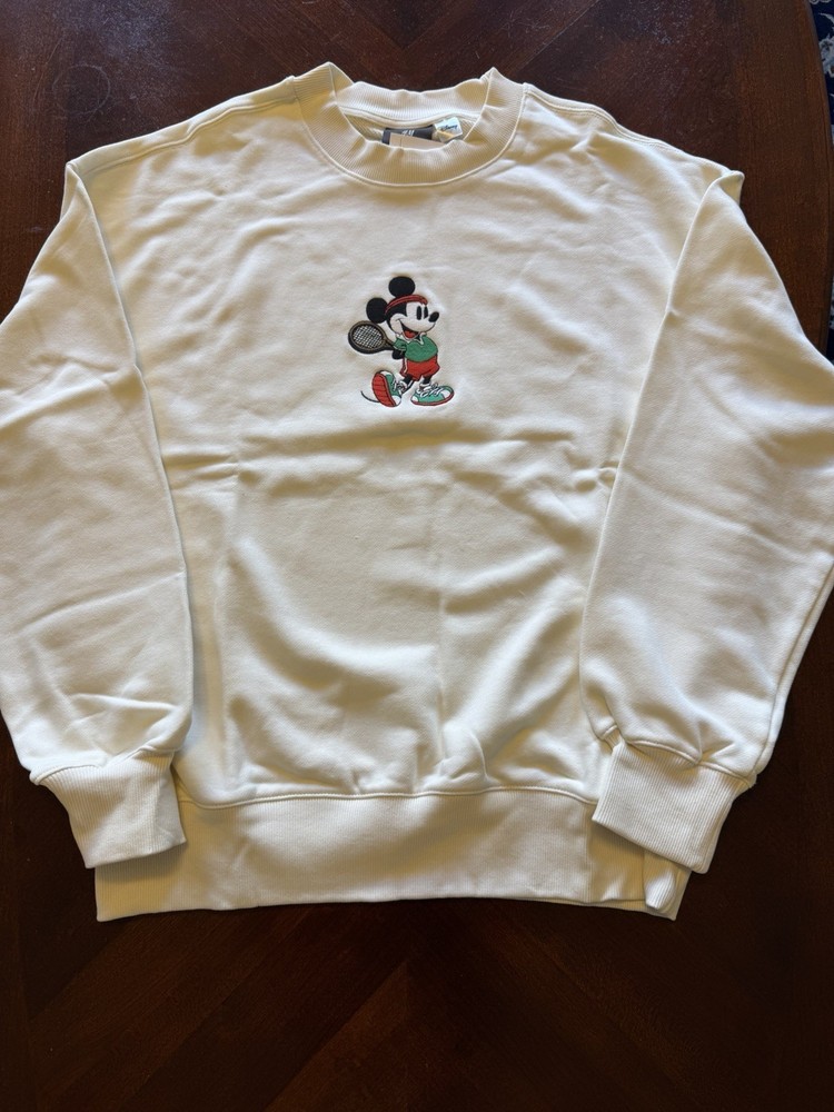 AUTHENTIC DISNEY MICKEY MOUSE Tennis OVERSIZED Sweatshirts NEW S,M, L,XL,XXL NWT