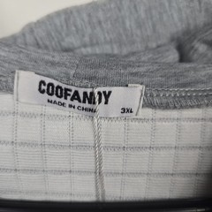 Coofandy Men’s Size 3XL Gray Quilted Pullover Hoodie NWT