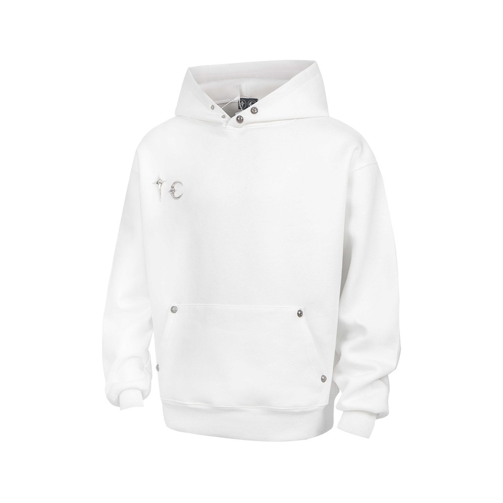 MEN WOMEN THUG HOODIE CLUB WHITE BLACK HOODED PULLOVER JUMPER SWEATSHIRT COAT