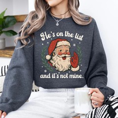 Funny Christmas Santa Retro Sweatshirt Holiday Apparel Gift