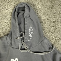 47 Street Hoodie Mens L Gray From The Inside Out Graphic Print Drawstring