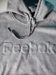 Reebok Women’s/Teens Soft Gravity Hoodie Gray Adult XL, Drawstring, Zip Pocket