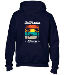 CALIFORNIA BEACH SUNSET HOODY HOODIE SUMMER HOLIDAY CLOTHING CASUAL NICE TOP