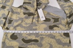 C.P. Company NWT Hoodie Sweat Shirt Size L In Light Yellow Tan Green Gray Camo