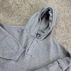 VINTAGE Renegade Hoodie Mens 2XL Gray Outdoor Casual Fleece Henley Pullover