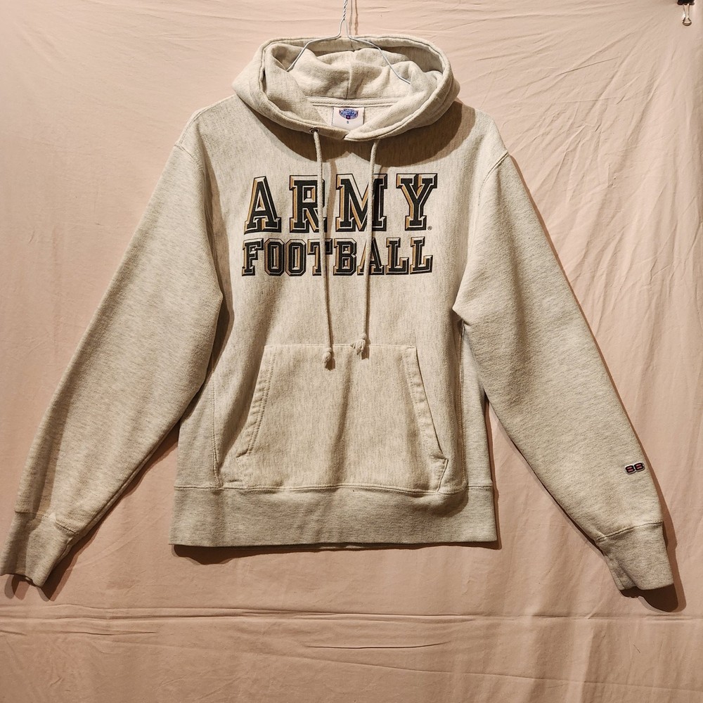 Army Football Light Grey Men’s Sz Small Relaxed Fit Hoodie Athleisure Sweater