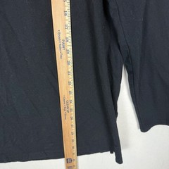 Forever 21 Hoodie Mens Medium Black Cotton Side Slit Drawstring Oversized