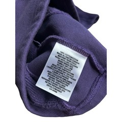 Yellow Label Co Heavyweight Cotton Pullover Hoodie Kangaroo Pocket Purple Men XL