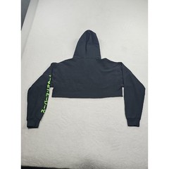 Source Unknown Black Super Mario Kart Cropped Top Graphic Hoodie