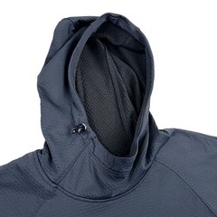 Alaskan Hardgear Duluth Pullover Hoodie Men Large Black Fleece Lined Waffle Grid
