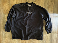 Essentials Fear of God Relaxed Crew Neck (Iron/Dark, Medium)